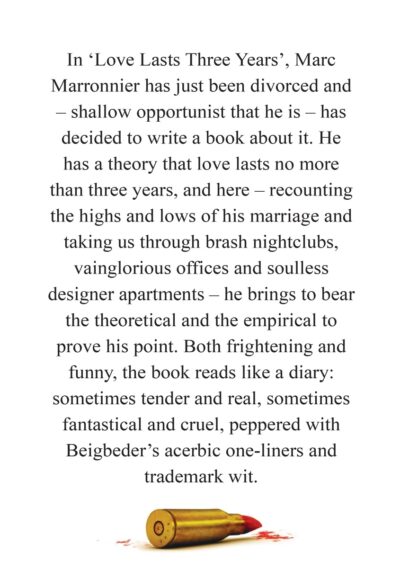 beigbeder love lasts three years 2