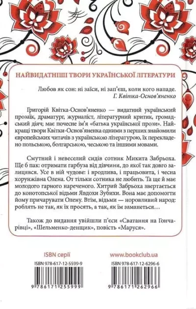 Квітка-Основ’яненко Конотопська відьма 2